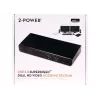 2-Power USB 3.0 dual display dockingstation, docking, 3,5 mm, USB Type-A, USB Type-B, 10,100,1000 Mbit/s, zwart, 5 Gbit/s