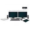 2-Power USB 3.0 dual display dockingstation, docking, 3,5 mm, USB Type-A, USB Type-B, 10,100,1000 Mbit/s, zwart, 5 Gbit/s