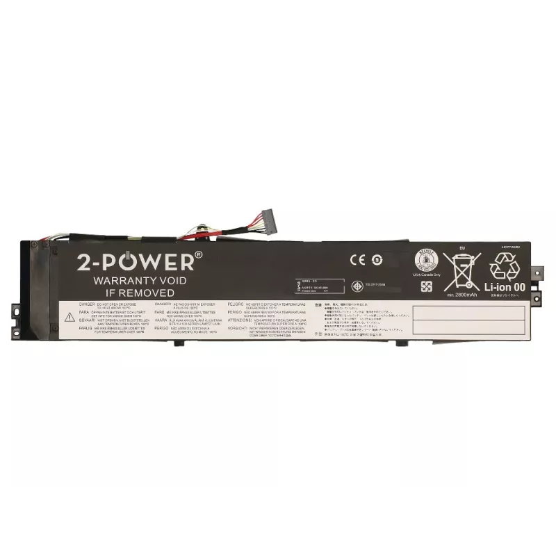 2-Power 14,8 V 3100 mAh Li-Polymer laptopaccu, accu
