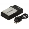 Duracell digitale camera-accuoplader, USB, oplader voor binnen, Canon NB-4L, NB-5L, zwart, 5 V, 5 V