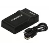 Duracell digitale camera-oplader, USB, oplader voor binnen, Panasonic CGA-S005, S007, S008, zwart, 5 V, 5 V