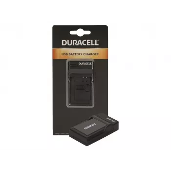 Duracell digitale camera-accuoplader, USB, oplader voor binnen, Panasonic DMW-BLD10E, zwart, 5 V, 5 V