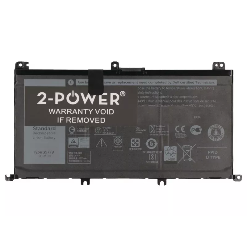 2-Power 11,1 V 74 Wh Li-Polymeer laptopaccu, accu