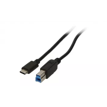 2-Power CAB5014A USB-kabel 1 m USB-C USB-B zwart