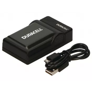 Duracell digitale camera-accuoplader, USB, oplader voor binnen, Sony NP-F550, NP-FM500H, NP-FM50, zwart, 5 V, 5 V