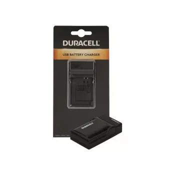 Duracell digitale camera-oplader, USB, accuoplader voor binnen, Panasonic DMW-BLF19, zwart, 5 V, 5 V