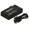 Duracell digitale camera-oplader, USB, accuoplader voor binnen, zwart, 5 V, 5 V, 5 V