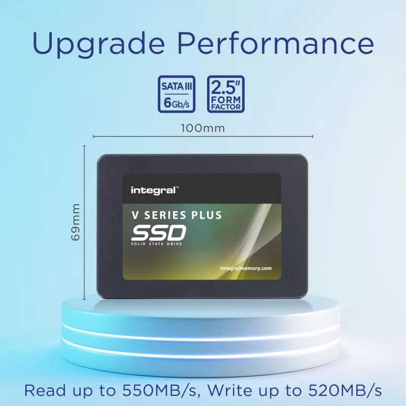 Integral 512GB SSD 2,5 inch SATA 3 R-550MB/s W-520MB/s TBW 150 V SERIES 2 PLUS