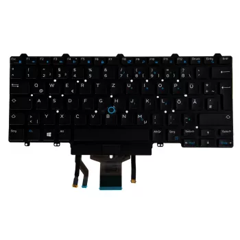 Origin Storage N/B KBD Lat 7370 Duitse toetsenbord 83 toetsen verlicht single point