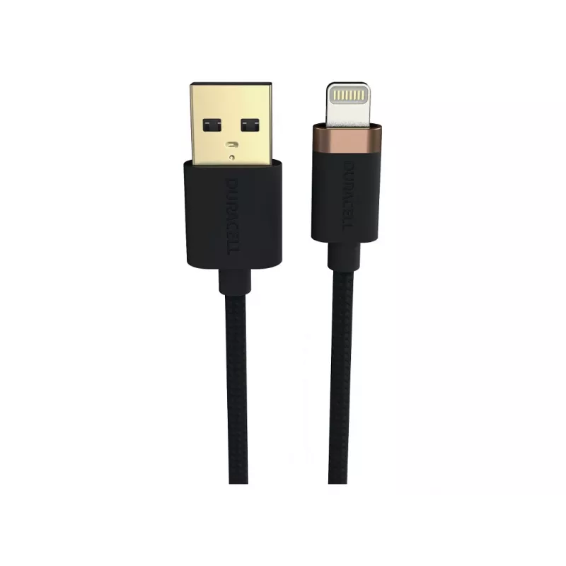 Duracell USB8012A Lightning-kabel zwart