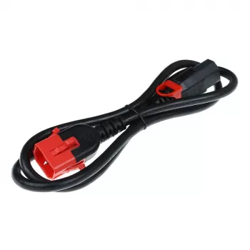 ACT Powercord C13 IEC Lock+ - C14 IEC Lock Dual Locking zwart 0,5 m, PC3600