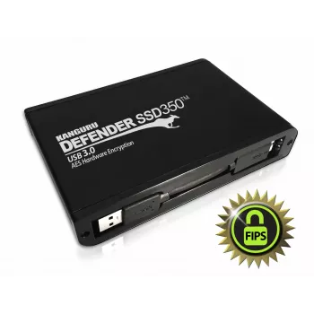 iStorage Kanguru Defender SSD350 2 TB | FIPS 140-2 gecertificeerd | Hardwareversleutelde solid-state-drive | 2,5 inch extern | SATA (SATA/600) | TAA-conform