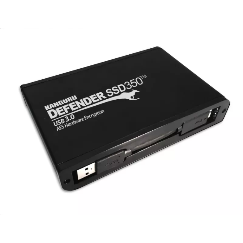 iStorage Kanguru Defender SSD350 2 TB | FIPS 140-2 gecertificeerd | Hardwareversleutelde solid-state-drive | 2,5 inch extern | SATA (SATA/600) | TAA-conform