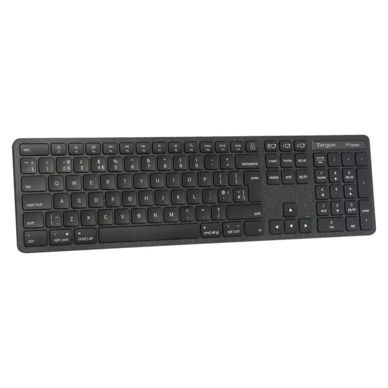 Targus EcoSmart AKB873FR toetsenbord universeel RF draadloos + Bluetooth AZERTY Frans zwart