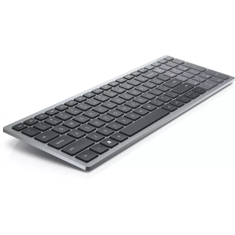 DELL Pro Plus compact toetsenbord - KB740 - Belgisch (AZERTY), full-size (100%), draadloos, RF Wireless + Bluetooth, schakelaar met schaarmechanisme, AZERTY, grijs, zwart