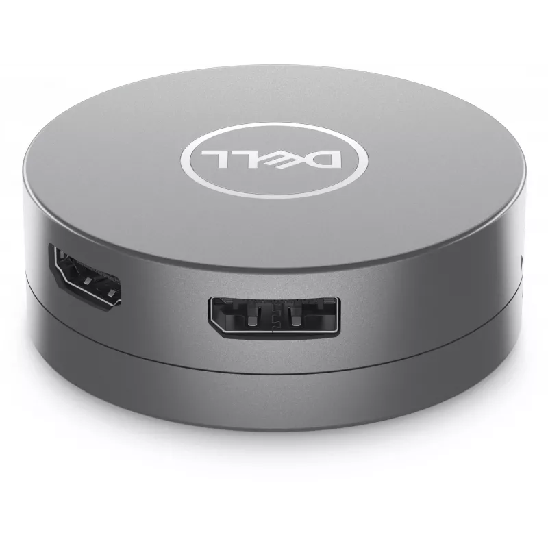 DELL 6-in-1 USB-C multiport-adapter – DA305, bedraad, USB 3.2 Gen 2 (3.1 Gen 2) Type-C, 10,100,1000 Mbit/s, zilver, 3840 x 2160 pixels, Dell