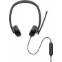 DELL Pro kabelheadset – WH3024, bedraad, bellen/muziek, 20 – 20000 Hz, 110 g, headset, zwart