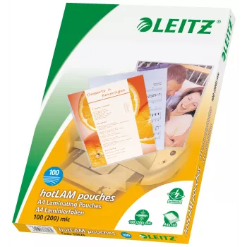 Leitz iLAM Premium glanzende A4-lamineerhoezen, 100 micron, pak van 100