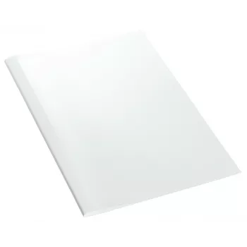 Leitz inbindmappen thermobinding linnenlook 3 mm, A4, karton, transparant, wit, 30 bladen, 240 g/m², 80 g/m²