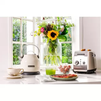 KitchenAid 5KEK1222EAC waterkoker 1,25 l 2200 W zwart, crème, roestvrijstaal