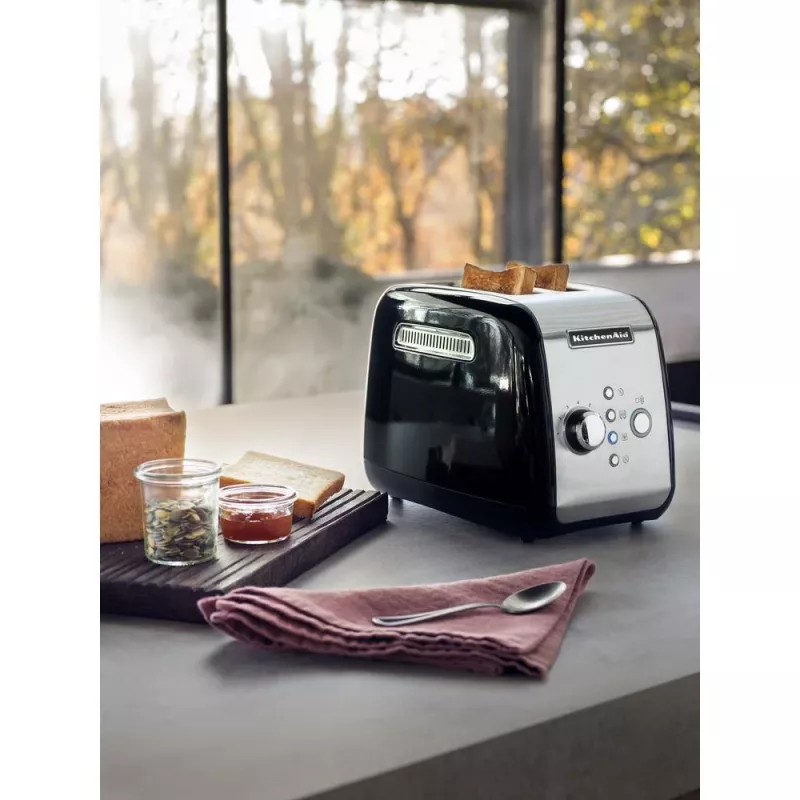 KitchenAid 5KMT221EOB 7 2 sneetje(s) 1100 W zwart, roestvrijstaal