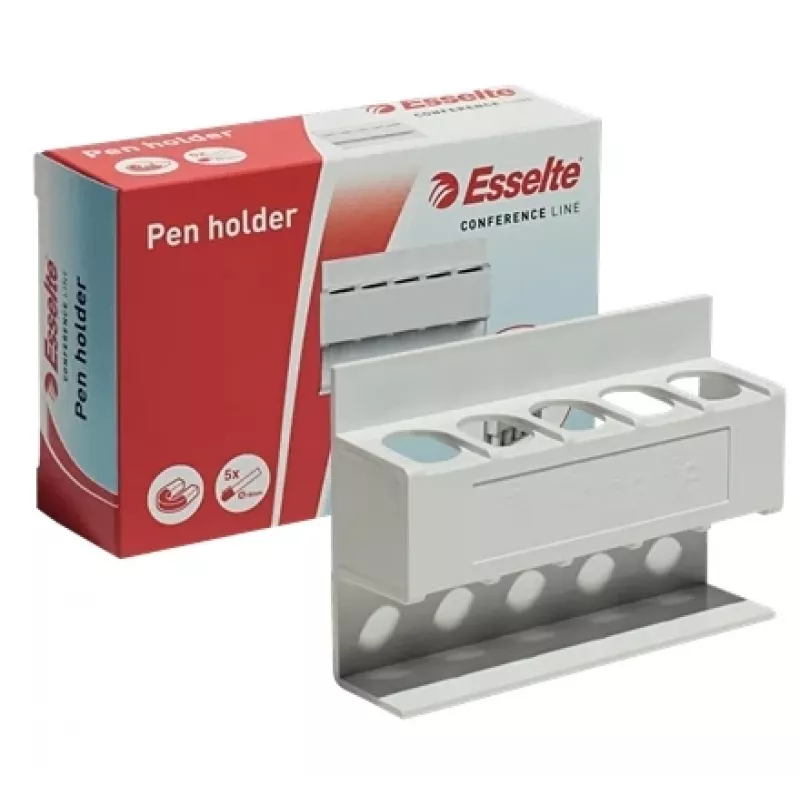 Esselte pennenhouder – voor whiteboard, wit, 122 mm, 35 mm, 83 mm, 60 g, 1 stuks