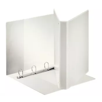 Esselte Panorama ordner FSC® A4+ 4DR/25 mm, A4 maxi, D-ring, presentatie, kunststof, wit, 250 vel