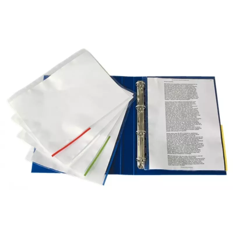 Esselte insteekhoes 105my gekleurde rand A4