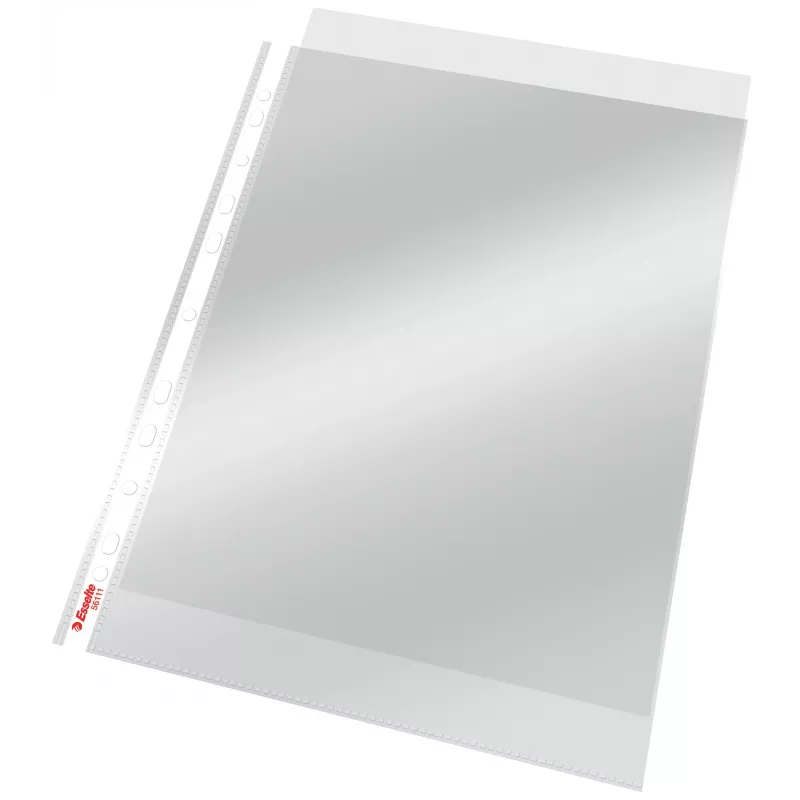 Esselte Pocket 75my A4, 210 x 297 mm (A4), transparant, polypropyleen (PP), staand, boven, 0,075 mm