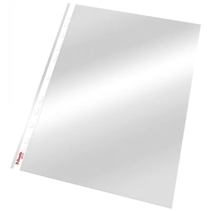 Esselte Pocket 75my A4, 210 x 297 mm (A4), transparant, polypropyleen (PP), staand, boven, 0,075 mm