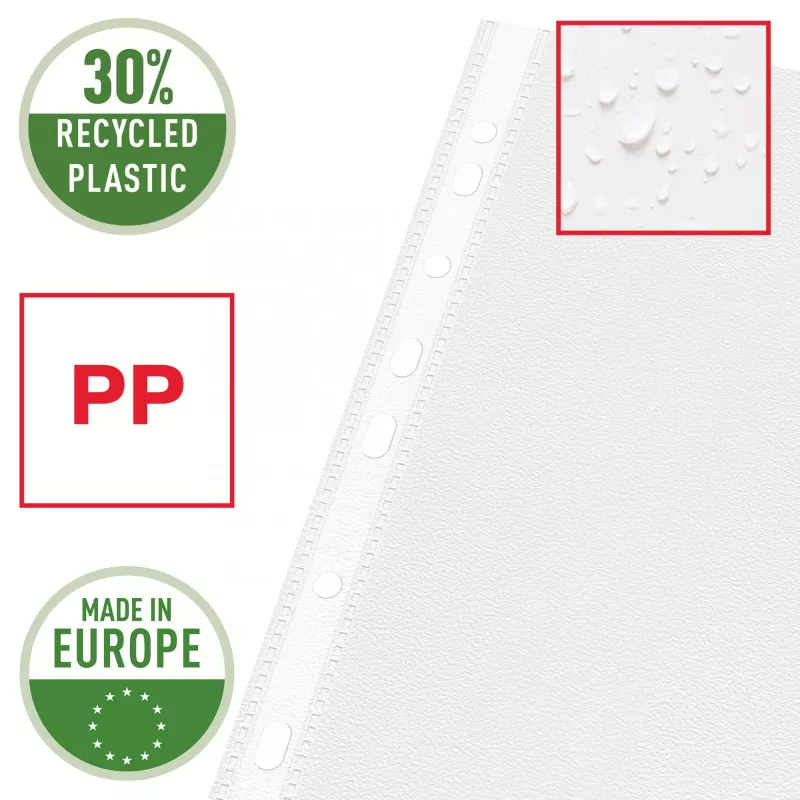 Esselte kwaliteitsmap A4 links geopend, 30% pre-consumer gerecycled kunststof