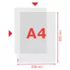 Esselte Premium insteekhoes A4, boven en links open, 30% pre-consumer gerecycled kunststof