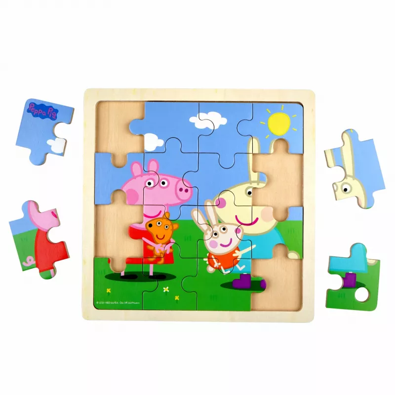 Barbo Toys 9030 puzzel houten puzzel 16 stk. tekenfilm