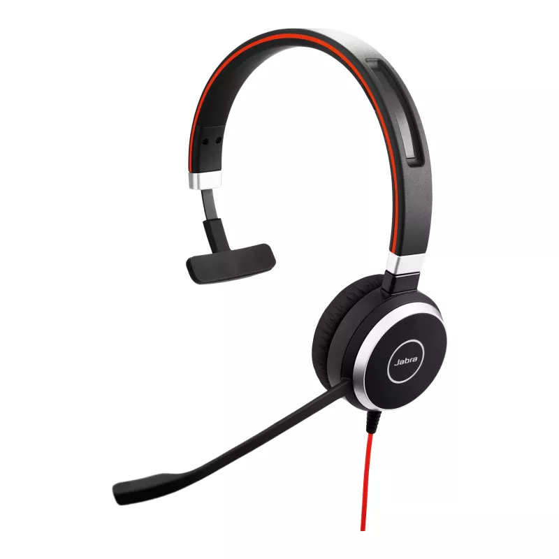 Jabra Evolve 40 MS, mono, USB-C, bedraad, kantoor/callcenter, 20 - 20000 Hz, 142,5 g, headset, zwart