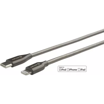 eSTUFF ES602160 Lightning-kabel 1 m roestvrij staal