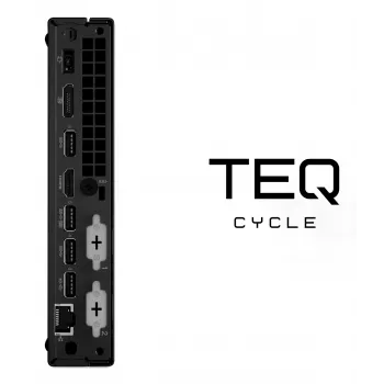 Teqcycle Lenovo Thinkcentre M70Q Intel® Core™ i5 i5-10400T 16 GB DDR4-SDRAM 256 GB SSD Windows 11 Pro mini-pc zwart