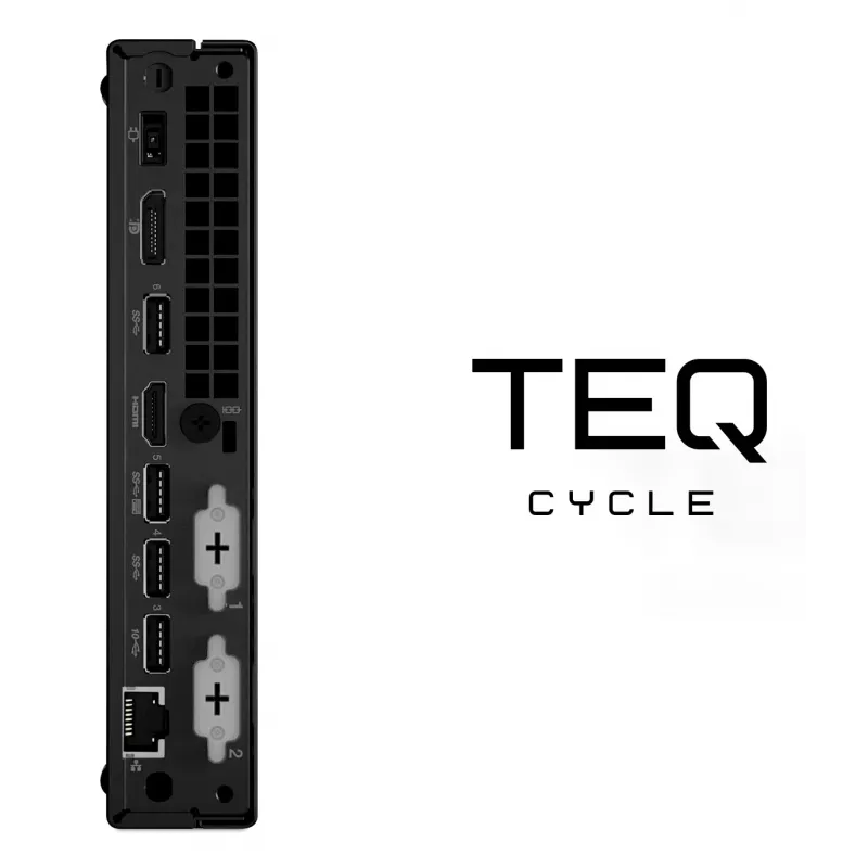 Teqcycle Lenovo Thinkcentre M70Q Intel® Core™ i5 i5-10500 16 GB DDR4-SDRAM 256 GB SSD Windows 11 Pro mini-pc zwart