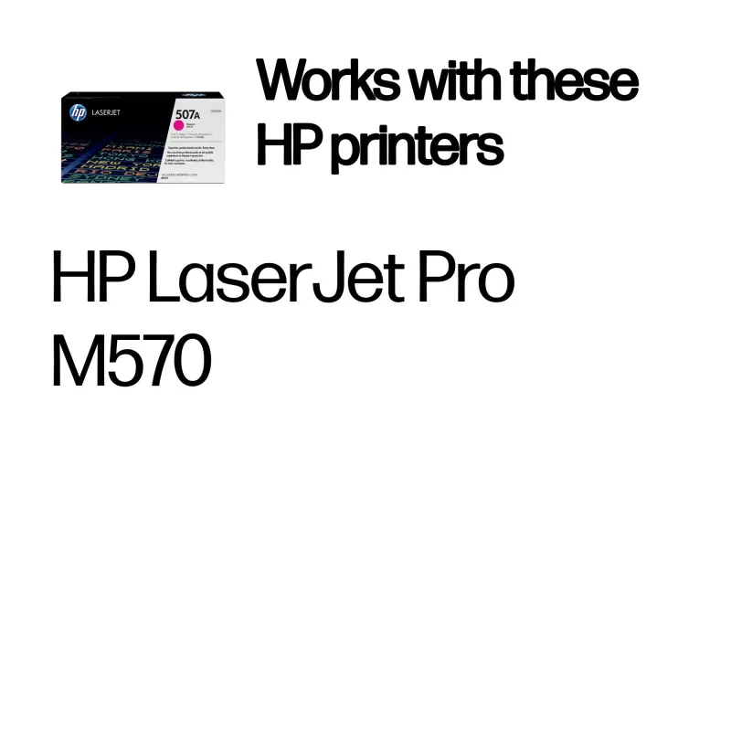 HP 507A magenta origineel LaserJet-tonerpatroon, 6000 pagina's, magenta, 1 st.