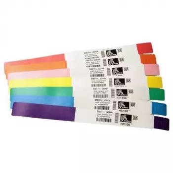 Zebra Z-Band Splash roze zelfklevend printeretiket