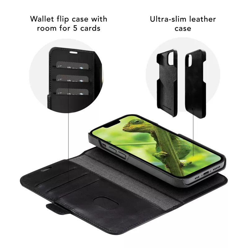 Wallet case dbramante1928 Lynge iPhone 12 Pro Max 6,7 inch zwart