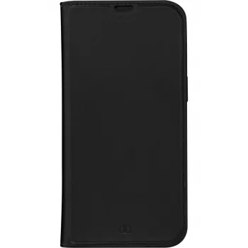 dbramante1928 Oslo folio telefoonhoesje voor iPhone 14 Pro Max — zwart, 3 vakken voor kaarten, tafelstandaard, geschikt voor 6,7 inch