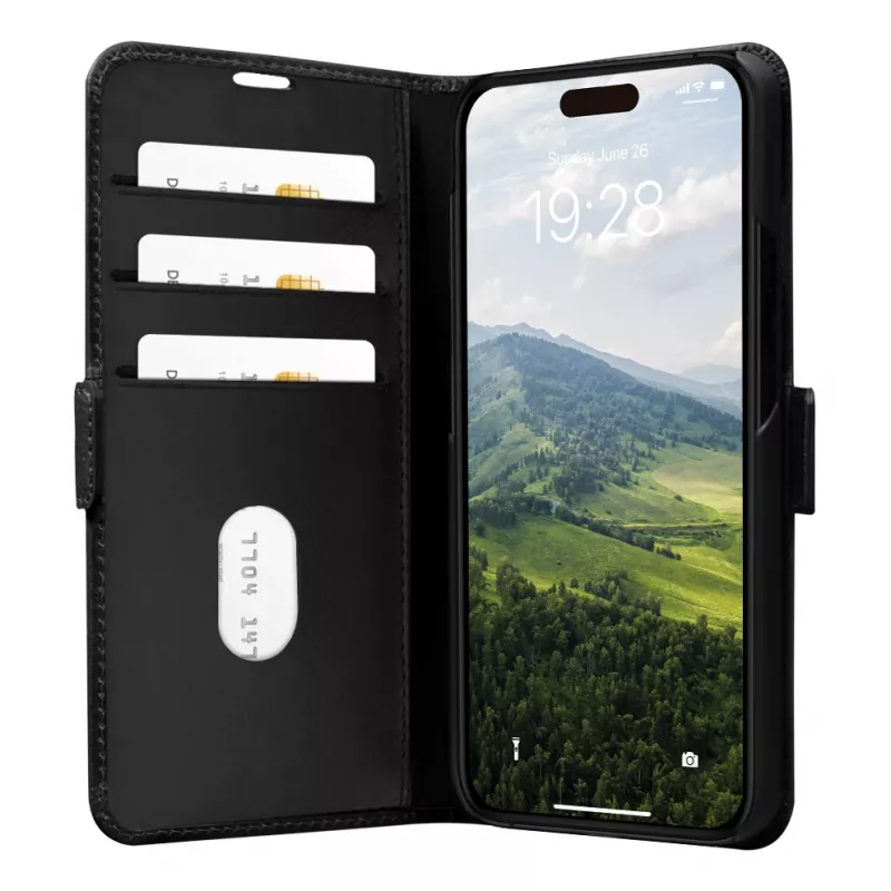 Folio Case dbramante1928 iPhone 15 Pro Max zwart 3 kaartvakken