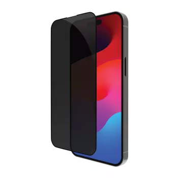 Displayschermbescherming dbramante eco-shield voor iPhone 15 Pro — privacy, 0,565 mm, 74,8×158,2 mm