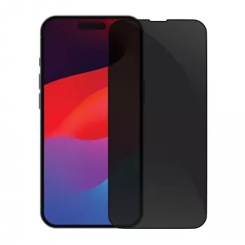 Displayschermbescherming dbramante eco-shield voor iPhone 15 Pro — privacy, 0,565 mm, 74,8×158,2 mm