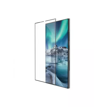 dbramante1928 eco-shield - Galaxy S24 Ultra - zwart edge, Samsung, Galaxy S24 Ultra, krasvast, transparant, 1 st. beschermpakket