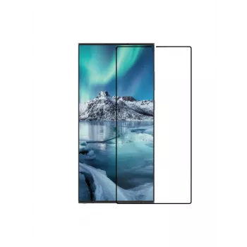 dbramante1928 eco-shield - Galaxy S24 Ultra - zwart edge, Samsung, Galaxy S24 Ultra, krasvast, transparant, 1 st. beschermpakket