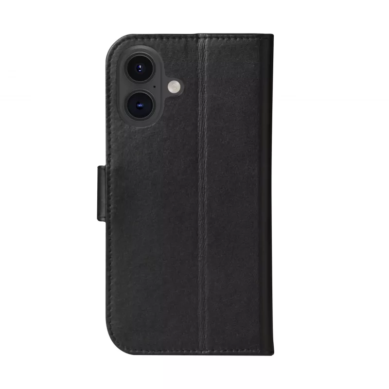 Folio Case dbramante1928 iPhone 16 zwart 3 vakken voor kaarten