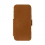 dbramante1928 Copenhagen Flipcase van gegrind leer voor iPhone 17 Pro Max, tan