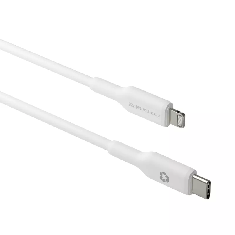 dbramante1928 re-charge - kabel 1 m USB-C naar Lightning - W, 1 m, USB-C, USB 2.0, 0,48 Gbit/s, wit