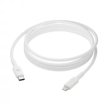 USB-C naar Lightning kabel 2 m, d bramante re-charge (USB 2.0, wit)